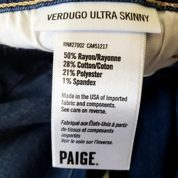 Paige Verdugo Ultra Skinny jean 27 - Picture 6 of 8